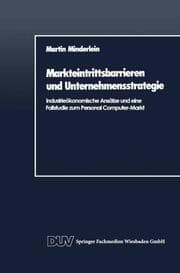 Cover von Markteintrittsbarrieren und Unternehmensstrategie