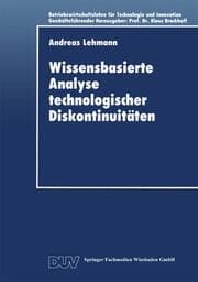 Cover von Wissensbasierte Analyse technologischer Diskontinuitäten
