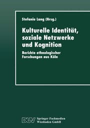 Cover von Kulturelle Identität, soziale Netzwerke und Kognition