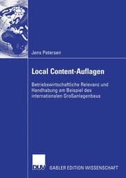 Cover von Local Content-Auflagen