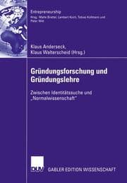 Cover von Gründungsforschung und Gründungslehre