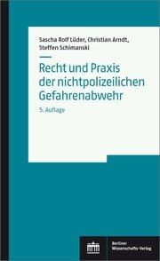 Cover von Recht und Praxis der nichtpolizeilichen Gefahrenabwehr