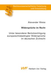 Cover von Widersprüche im Recht