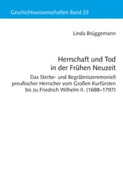 Cover von Herrschaft und Tod in der Frühen Neuzeit