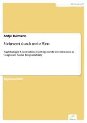 Cover von Mehrwert durch mehr Wert
