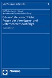 Cover von Erb- und steuerrechtliche Fragen der Vermögens- und Unternehmensnachfolge