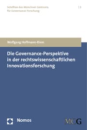 Cover von Die Governance-Perspektive in der rechtswissenschaftlichen Innovationsforschung