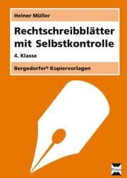Cover von Rechtschreibblätter mit Selbstkontrolle