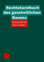 Cover von Rechtshandbuch des ganzheitlichen Bauens