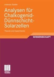 Cover von Analysen für Chalkogenid-Dünnschicht-Solarzellen