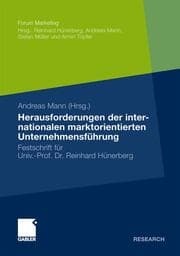 Cover von Herausforderungen der internationalen marktorientierten Unternehmensführung
