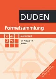 Cover von Formelsammlung bis Klasse 10 - Mathematik - Hessen