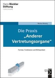 Cover von Die Praxis 'Anderer Vertretungsorgane'