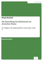 Cover von Die Darstellung des Kindsmords im deutschen Drama