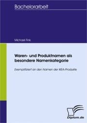 Cover von Waren- und Produktnamen als besondere Namenkategorie