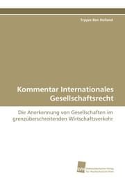 Cover von Kommentar Internationales Gesellschaftsrecht