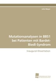 Cover von Mutationsanalysen in BBS1 bei Patienten mit Bardet-Biedl-Syndrom