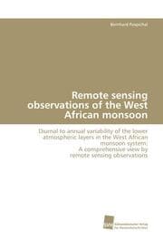Cover von Remote sensing observations of the West African monsoon