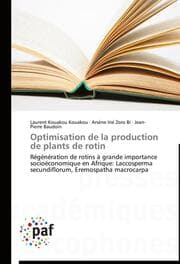 Cover von Optimisation de la production de plants de rotin