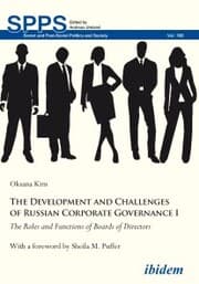 Cover von The Development and Challenges of Russian Corporate Governance I