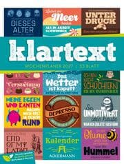 Cover von Klartext Wochenplaner 2027