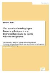 Cover von Theoretische Grundlegungen, Erwartungshaltungen und Instrumenteneinsatz zu einem Wissensmanagement