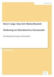 Cover von Marketing im liberalisierten Strommarkt
