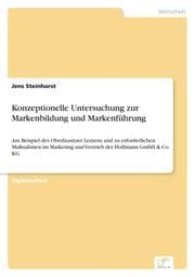 Cover von Konzeptionelle Untersuchung zur Markenbildung und Markenführung