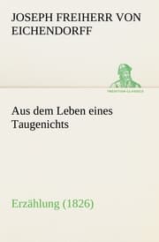 Cover von Aus dem Leben eines Taugenichts