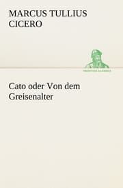 Cover von Cato oder Von dem Greisenalter
