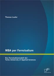 Cover von MBA per Fernstudium: Das Fernstudienmodell der Turku University of Applied Sciences