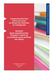 Cover von Fachsprachenunterricht - Lehren und Lernen am Beispiel des Polnischen als Fremdsprache