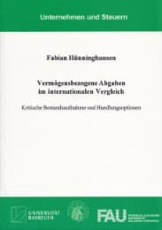Cover von Vermögensbezogene Abgaben im internationalen Vergleich