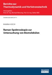 Cover von Raman-Spektroskopie zur Untersuchung von Biomolekülen