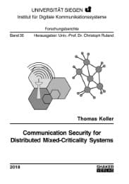 Cover von Communication Security for Distributed Mixed-Criticality Systems