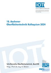 Cover von 18. Aachener Oberflächentechnik Kolloquium
