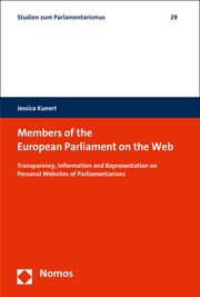 Cover von Members of the European Parliament on the Web