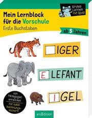 Cover von Mein Lernblock für die Vorschule - Erste Buchstaben