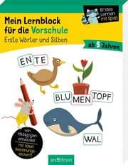 Cover von Mein Lernblock für die Vorschule - Erste Wörter und Silben