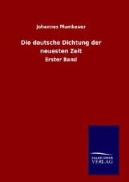 Cover von Die deutsche Dichtung der neuesten Zeit