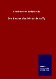 Cover von Die Lieder des Mirza-Schaffy