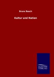 Cover von Kultur und Nation