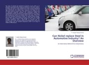 Cover von Can Nickel replace Steel in Automotive Industry? An Overview