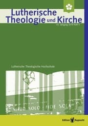 Cover von Lutherische Theologie und Kirche, Heft 04/2019 - Einzelkapitel - Glaubensgewissheit und Anerkennung. Anregungen zu einer lutherishen Hermeneutik religiöser Vielfalt