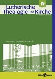 Cover von Lutherische Theologie und Kirche, Heft 01/2018 - Einzelkapitel - Aspekte zur »Gartenpflege« im Weinberg Gottes