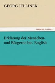 Cover von Erklärung der Menschen- und Bürgerrechte.English
