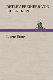 Cover von Letzte Ernte