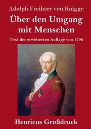 Cover von Über den Umgang mit Menschen (Großdruck)