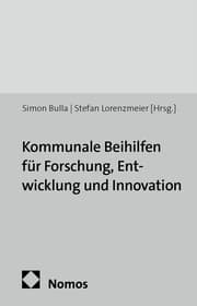 Cover von Kommunale Beihilfen für Forschung, Entwicklung und Innovation