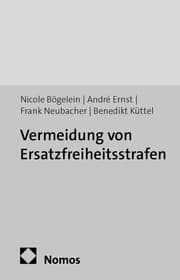 Cover von Vermeidung von Ersatzfreiheitsstrafen